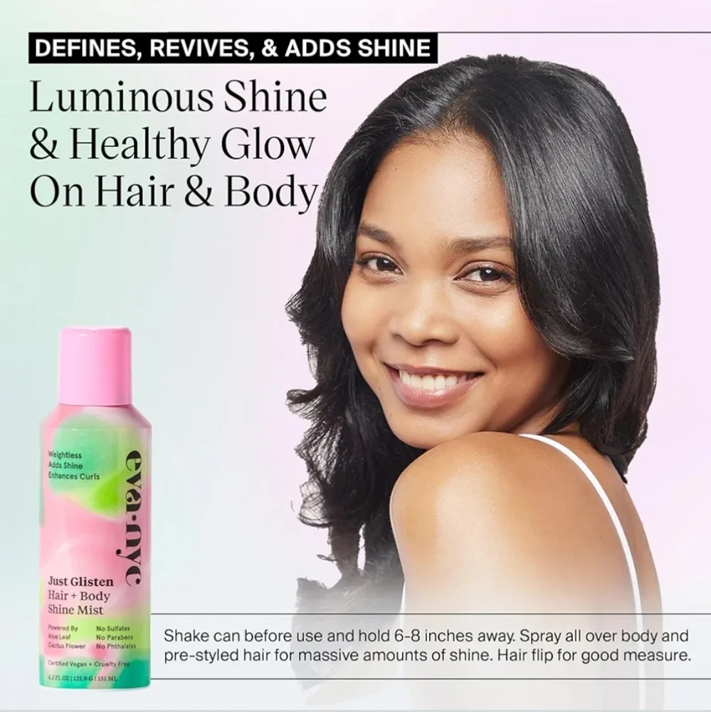 🆕️Eva NYC ✨️Just Glisten ✨️Hair and Body Shine Mist